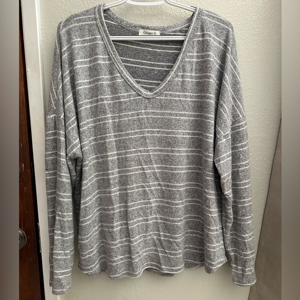 Oversized fleece sweatshirt